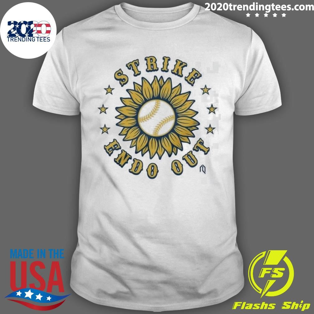 Baseball Sunflower Strike Endo Out Shirt