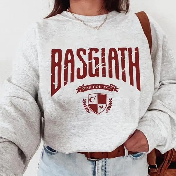 Basgiath War College Sweatshirt  Fourth Wing , Dragon Rider Sweater Bookish T-Shirts, Hoodie | PureTeeCo.com