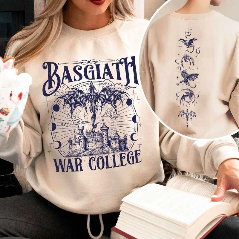 Basgiath War College Sweatshirt, Dragon Riders Hoodie, Fly or Die, Riders Quadrant Hoodie, Fourth Wing Sweatshirt, Women...