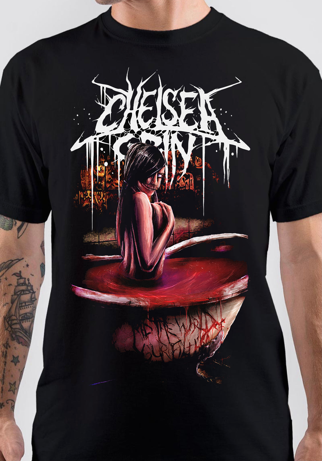 Bathtub Chelsea Grin T-Shirt Hoodie, Sweatshirt | PureTeeCo.com