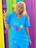 Be Kind Light Blue Scrub Top T-Shirts, Hoodie, Sweatshirt | PureTeeCo.com