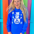 Be Kind Snowman Long Sleeve Tee Hoodie, Sweatshirt | PureTeeCo.com