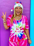 Be Kind Tie Dye Lounge Top T-Shirts, Hoodie, Sweatshirt | PureTeeCo.com