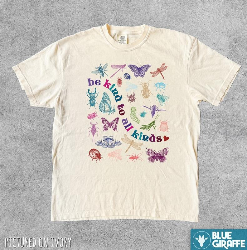 Be Kind To All Kinds Vintage Tshirt, Retro Comfort Colors Shirt Hoodie, Sweatshirt | PureTeeCo.com