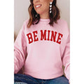 Be Mine Sweatshirt Womens Valentine Sweatshirt Women Valentines Day Shirt Valentines Sweater Heart Hoodie | PureTeeCo.com