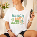 Beach Baby On Board Shirt, Pregnancy Announcement Shirt, Summer Baby Reveal Shirt, Pregnant Mom Vacation Shirt, Maternity...