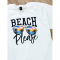 Beach Please Graphic Top T-Shirts, Hoodie, Sweatshirt | PureTeeCo.com