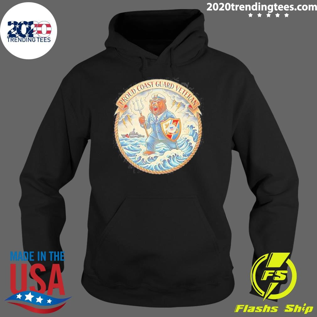 Bear Anthropomorphic Proud Coast Guard Veteran Shirt