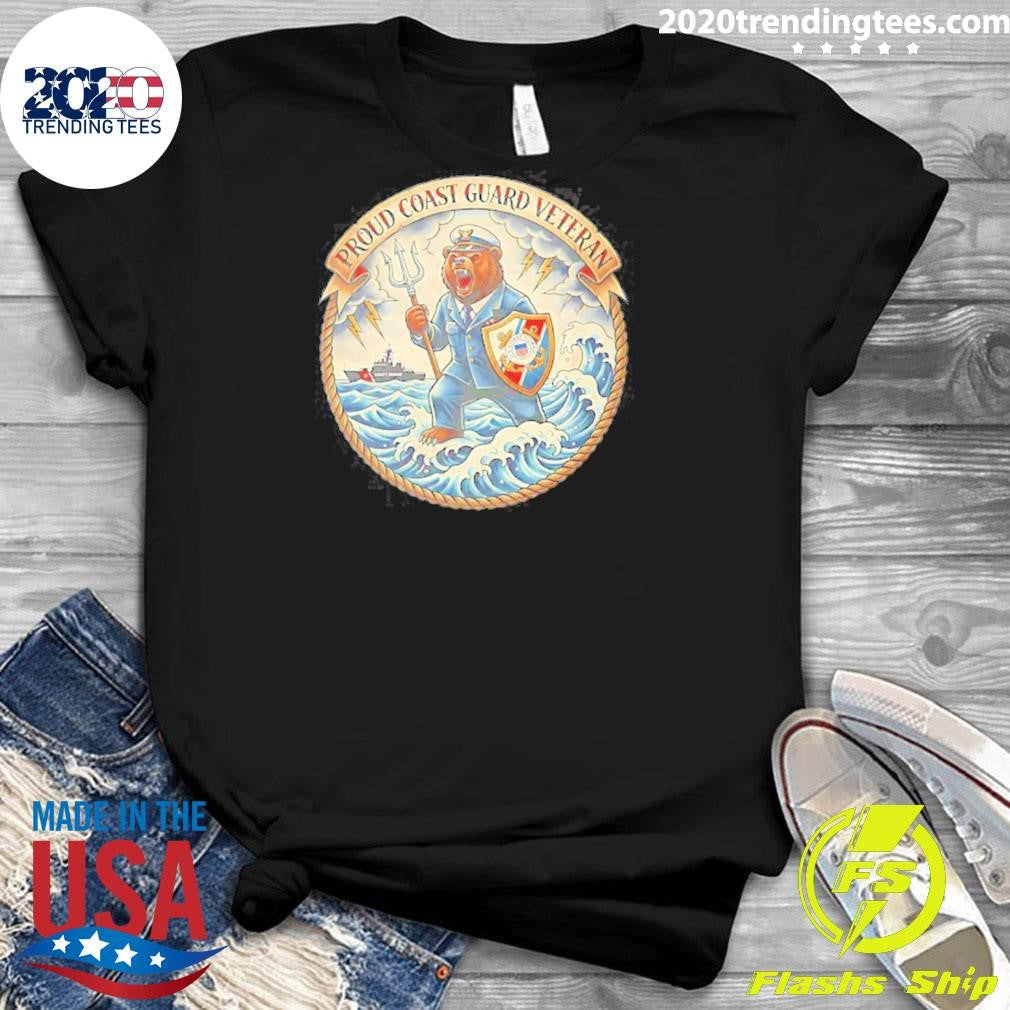 Bear Anthropomorphic Proud Coast Guard Veteran Shirt