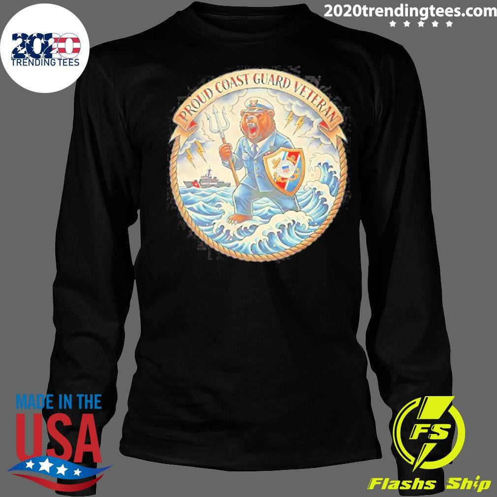 Bear Anthropomorphic Proud Coast Guard Veteran Shirt
