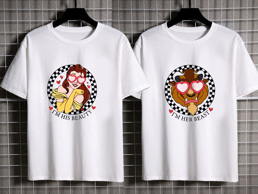 Beauty The Beast Valentine Shirt Hoodie, Sweatshirt | PureTeeCo.com