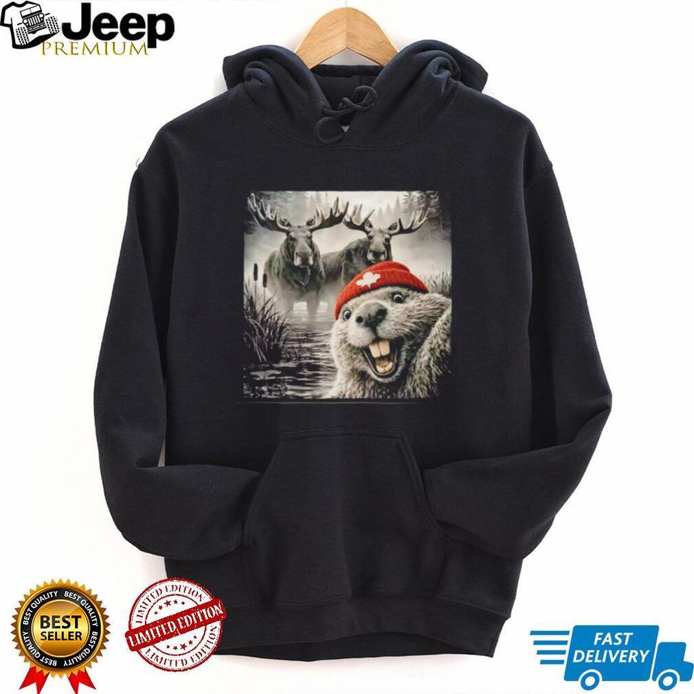 Beaver Selfie Encounter Moose Edition shirt