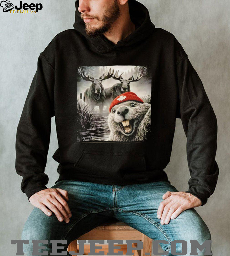 Beaver Selfie Encounter Moose Edition shirt