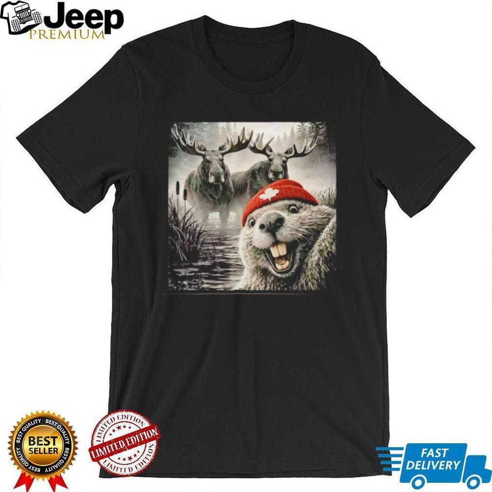 Beaver Selfie Encounter Moose Edition shirt