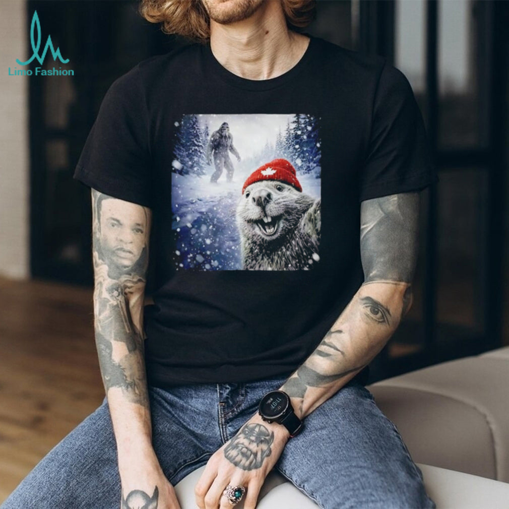 Beaver Selfie Encounter Sasquatch Sighting shirt