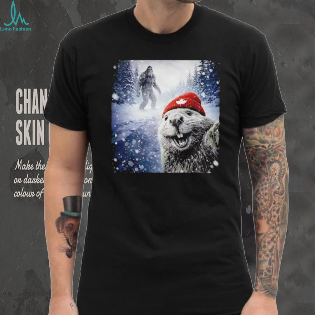 Beaver Selfie Encounter Sasquatch Sighting shirt
