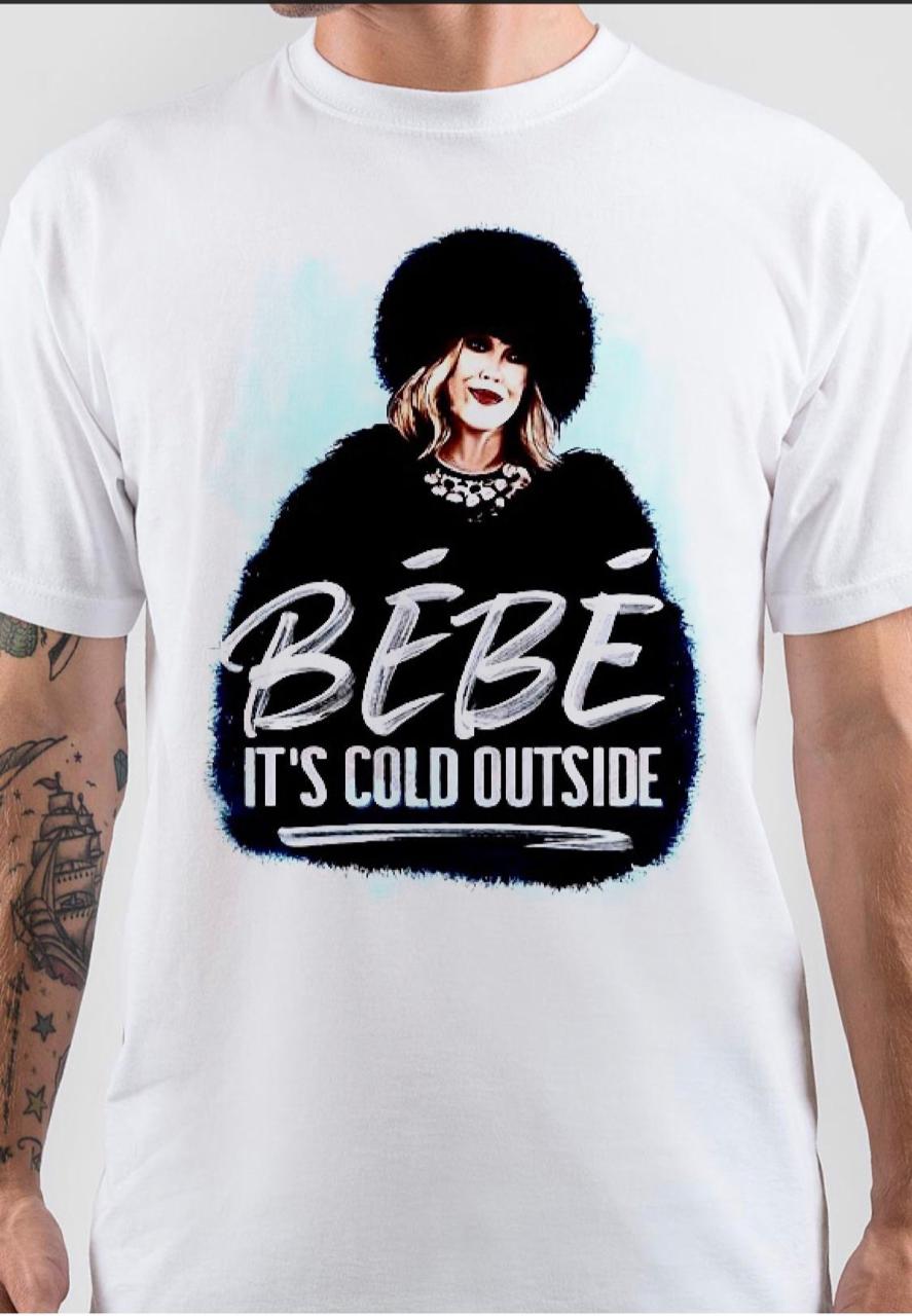 Bebe Itâ€™s Cold Outside White T-Shirt Style001 Hoodie, Sweatshirt | PureTeeCo.com
