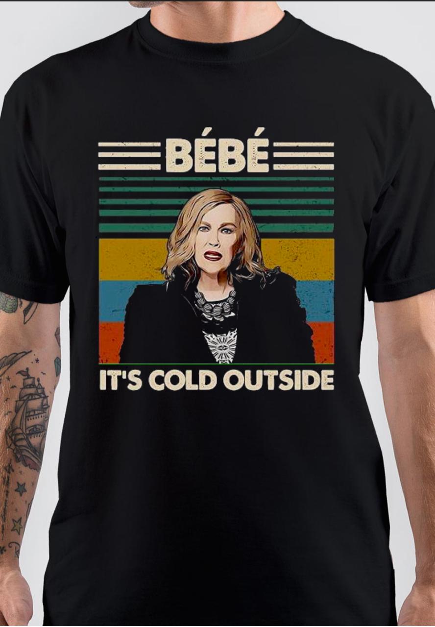 Bebe Itâ€™s Cold Outside White T-Shirt Hoodie, Sweatshirt | PureTeeCo.com