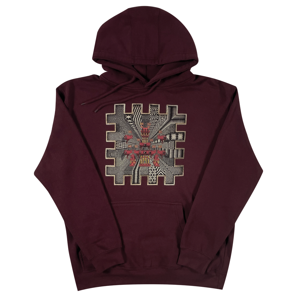 Temple of Dreams Limited Edition Maroon Hoodie T-Shirts, Sweatshirt | PureTeeCo.com (Image 2)