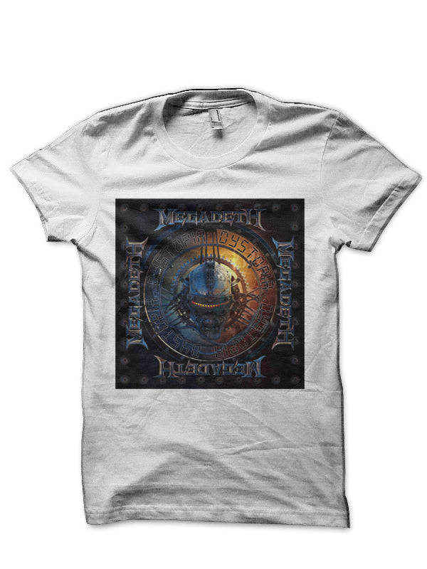 Megadeth White T-Shirt Hoodie, Sweatshirt | PureTeeCo.com
