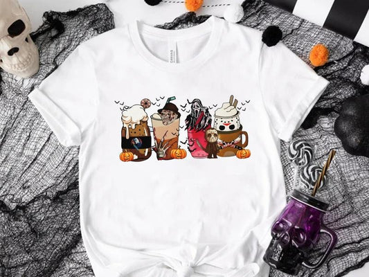 [Bella Canvas] Horror Coffee Halloween Shirt