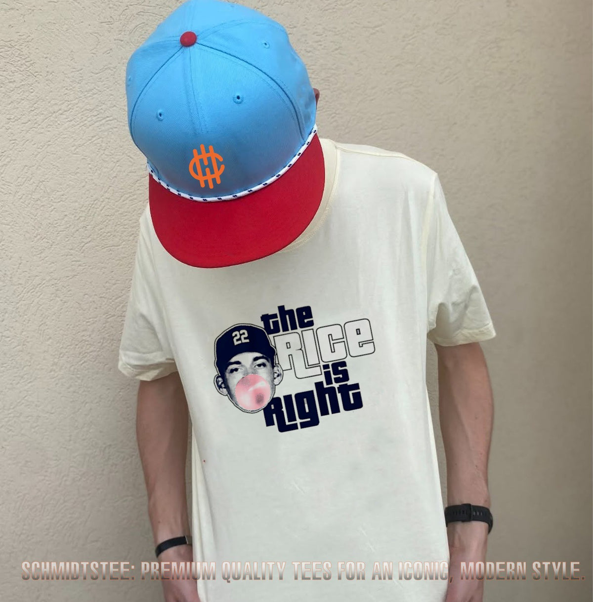 Ben Rice New York Yankees The Rice Is Right balloon shirt