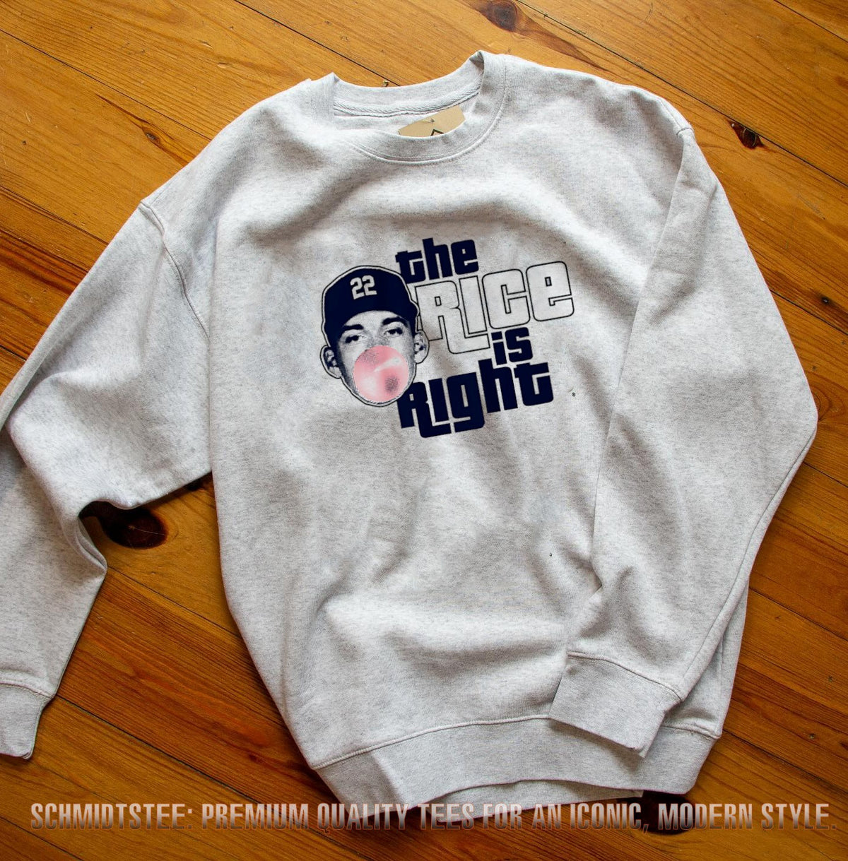 Ben Rice New York Yankees The Rice Is Right balloon shirt