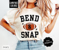 Bend And Snap Football Shirt Comfort Colors, Womens Football Tee, Fall Womenswear Oversized Crewneck Hoodie, Sweatshirt