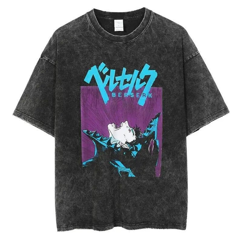 Berserk Guts Cosplay Vintage Anime T-Shirt Unisex Tee for Men and Women Fans Sweatshirt, Hoodie, Comfort Colors