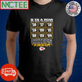 Best 9 in a row 2016 17 18 19 20 21 22 23 24 Kansas City Chiefs Kingdom shirt