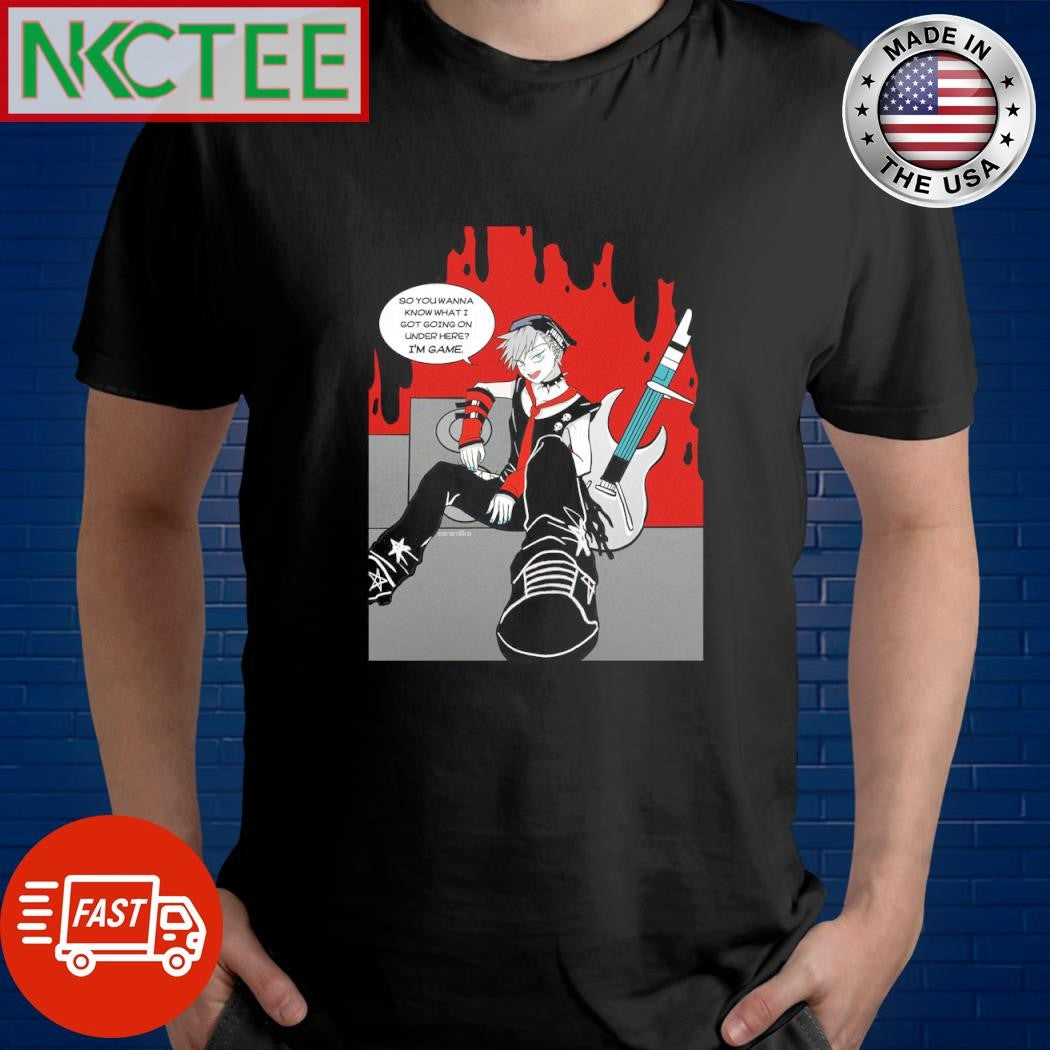 Best Cartoon man play guitar So you wanna know what I got going on under here I’m game shirt
