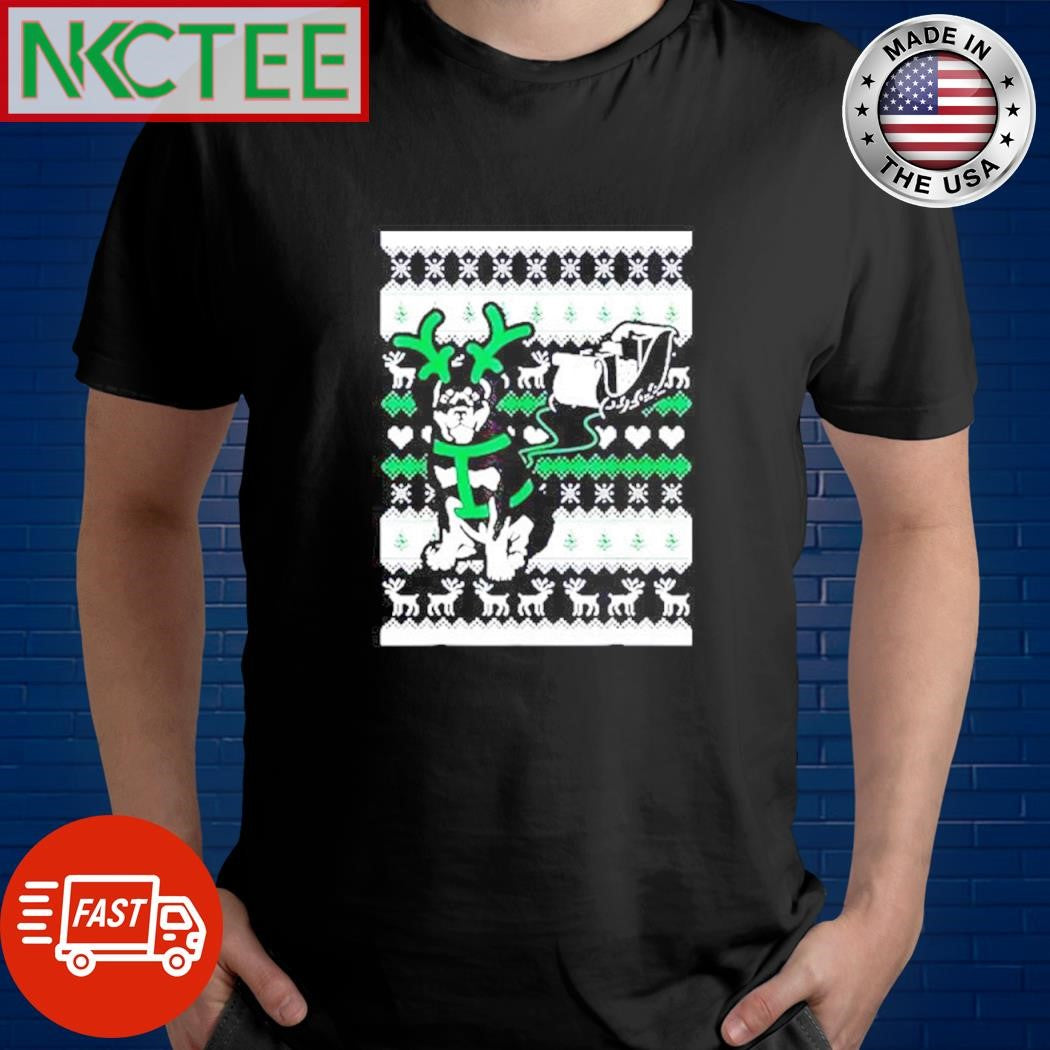 Best Christmas German Shepherd Pulling Santa Claus Sleigh Ugly shirt