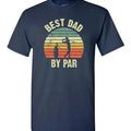 Best Dad By Par Vintage Sunset Golf Shirt For Men Christmas Birthday Father Father's Day Golfing Golfer Gift Idea From...
