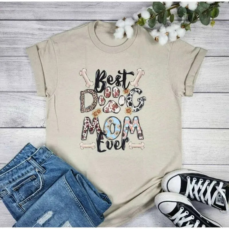 Best Dog Mom Graphic Tee Hoodie, Sweatshirt | PureTeeCo.com
