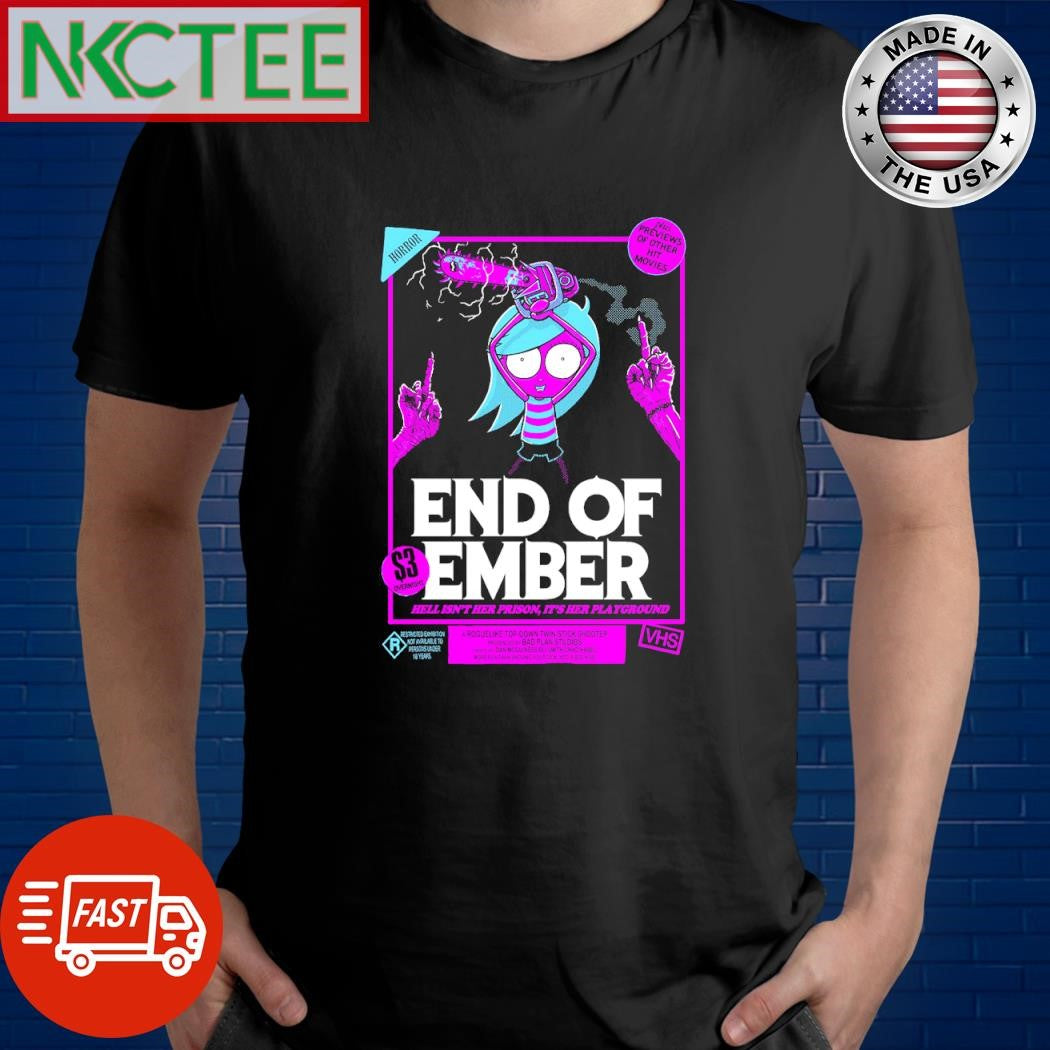Best End of Ember Chainsaw cartoon horror shirt
