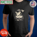Best Fairycore Floral Frog Aesthetic umbrella wing shirt