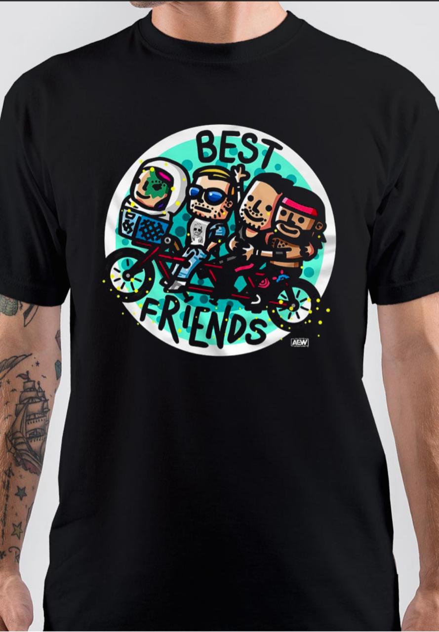 Best Friends Black T-Shirt Hoodie, Sweatshirt | PureTeeCo.com