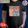 Best Girls sitting on top of skyscrapers and American flags, watching the burning city paint shirt