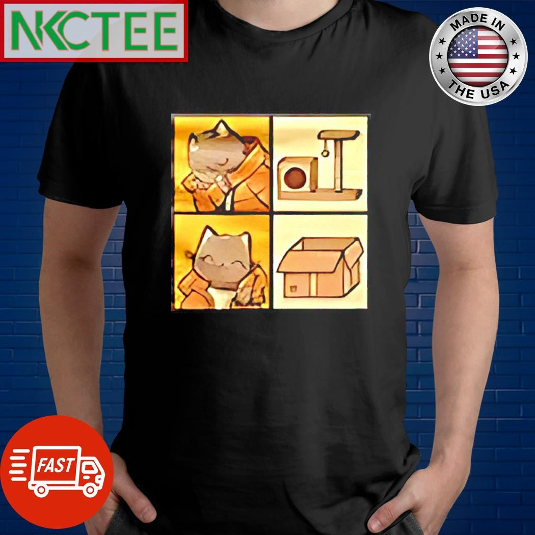Best Meme Cat box paint shirt