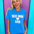 Best Mom Ever Sky Blue Tee Hoodie, Sweatshirt | PureTeeCo.com