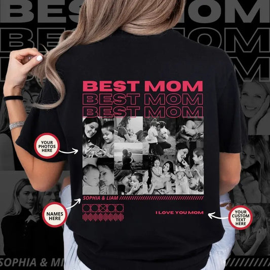 Best Mom Shirt, Only You Shirt, Mom Collage T-Shirt, Custom Mom Photo Shirt, Mother's Day Shirt, Custom Mama Shirt, Gift For Mom