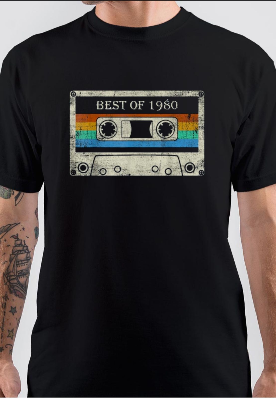 Best Of 1980 Black T-Shirt Hoodie, Sweatshirt | PureTeeCo.com