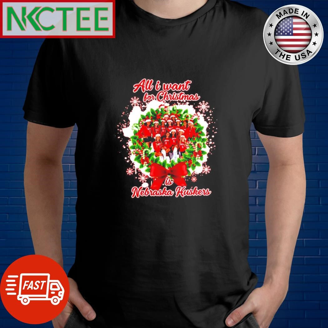 Best l All I Want For Christmas is Nebraska Huskers women photo shirt