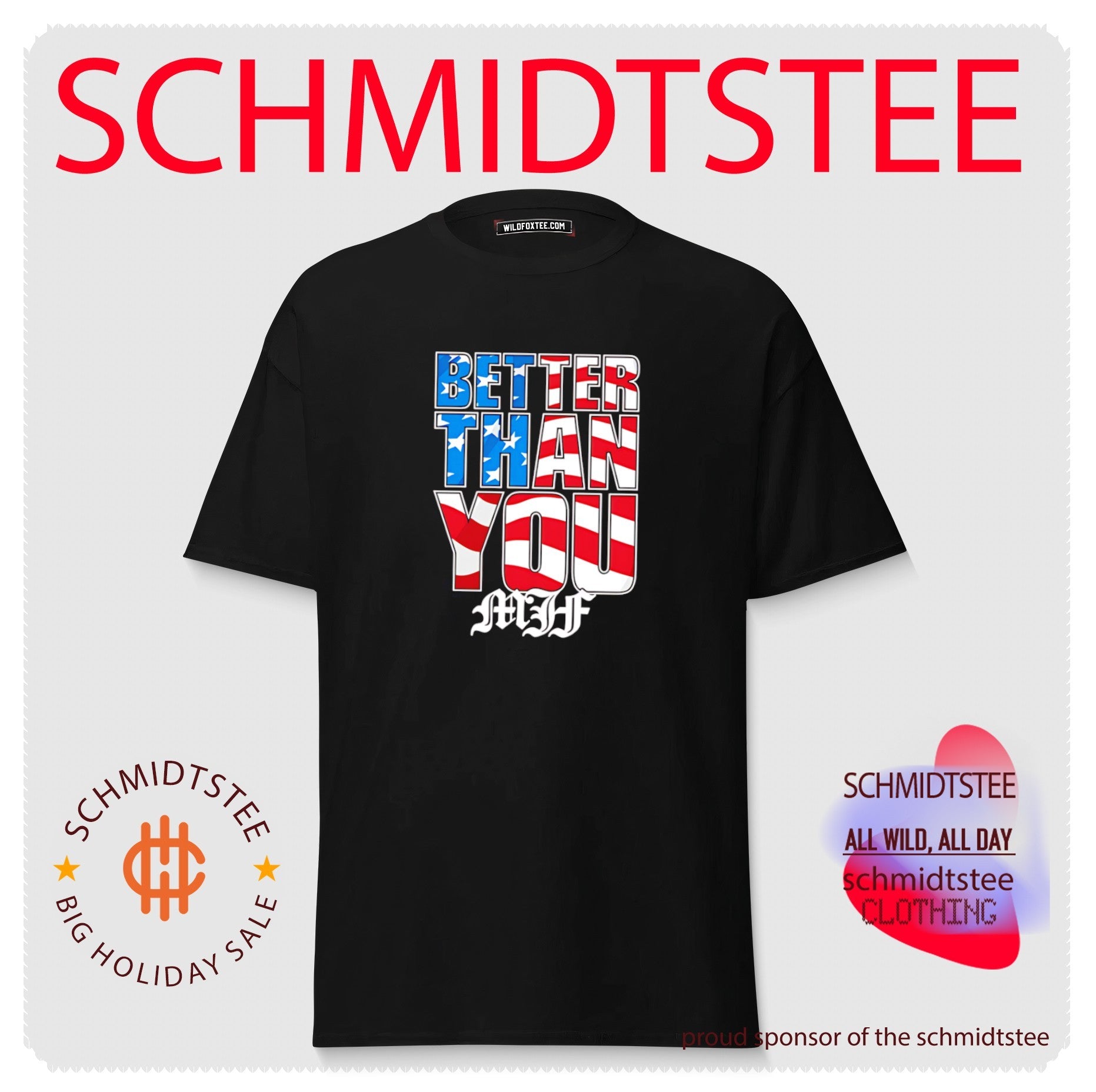 Better than you MJF American flag filler shirt