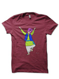 Bhangra Dancer Green Maroon T-Shirt Hoodie, Sweatshirt | PureTeeCo.com