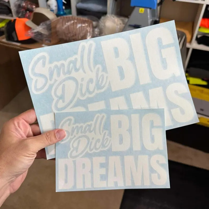 Big Dreams Decal Sticker T-Shirts, Hoodie, Sweatshirt | PureTeeCo.com