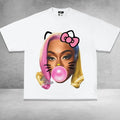 Big Lattoo BUBBLE GUM Tee Shirt Kitty, Graphic Tee Craze Hoodie, Sweatshirt | PureTeeCo.com