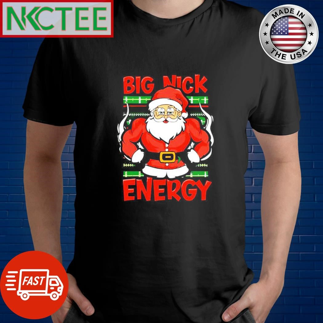 Big Nick Energy 2024 Muscle Santa Christmas shirt