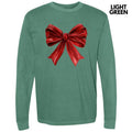 Big Red Ribbon Long Sleeve Comfort Colors T-Shirt 'NLB' Hoodie, Sweatshirt | PureTeeCo.com