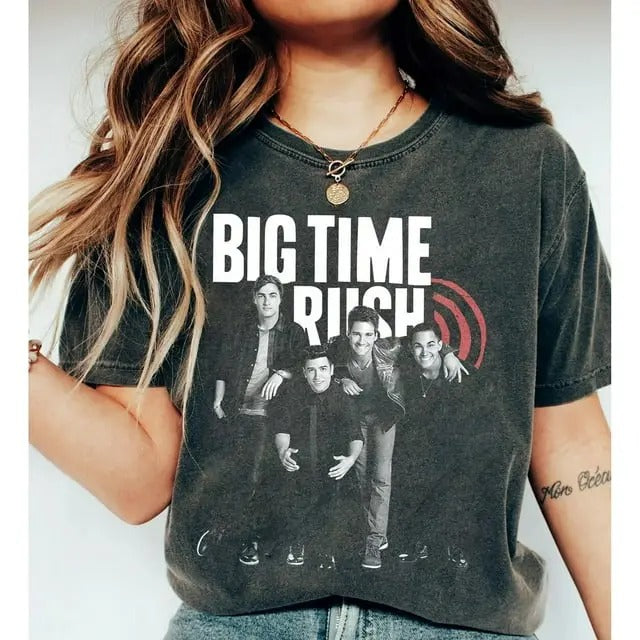 Big Time Rush Tour 2025 Retro Graphic Shirt Hoodie, Sweatshirt | PureTeeCo.com